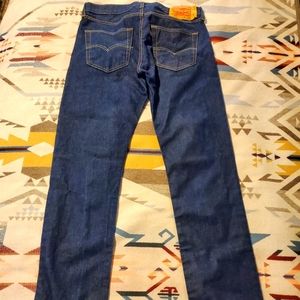 Levi's 501 mens 33x34 jeans denim dark wash EUC